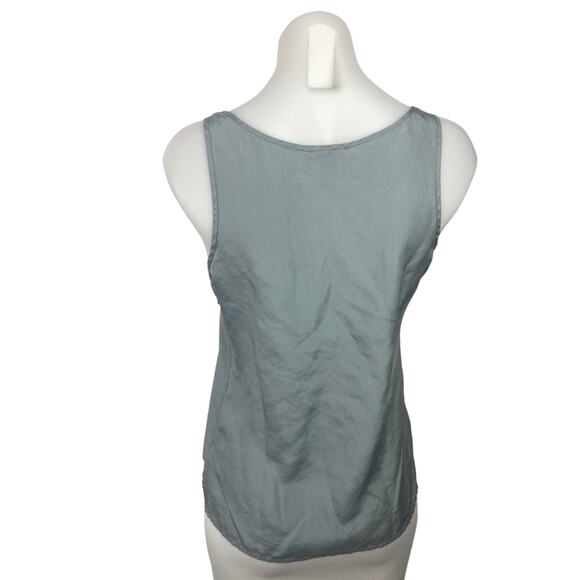 J.Crew Gray 100% Silk Sleeveless Cami Camisole Sweetheart Neck Tank Top Size 0 - Picture 2 of 3
